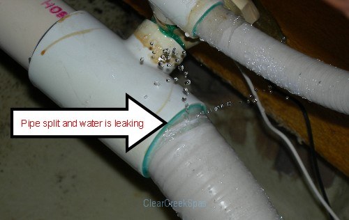 Will caulk fix a leaking threaded elbow joint pain