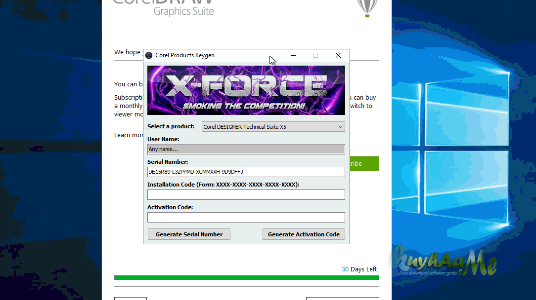 keygen corel x7 64 bits windows 10